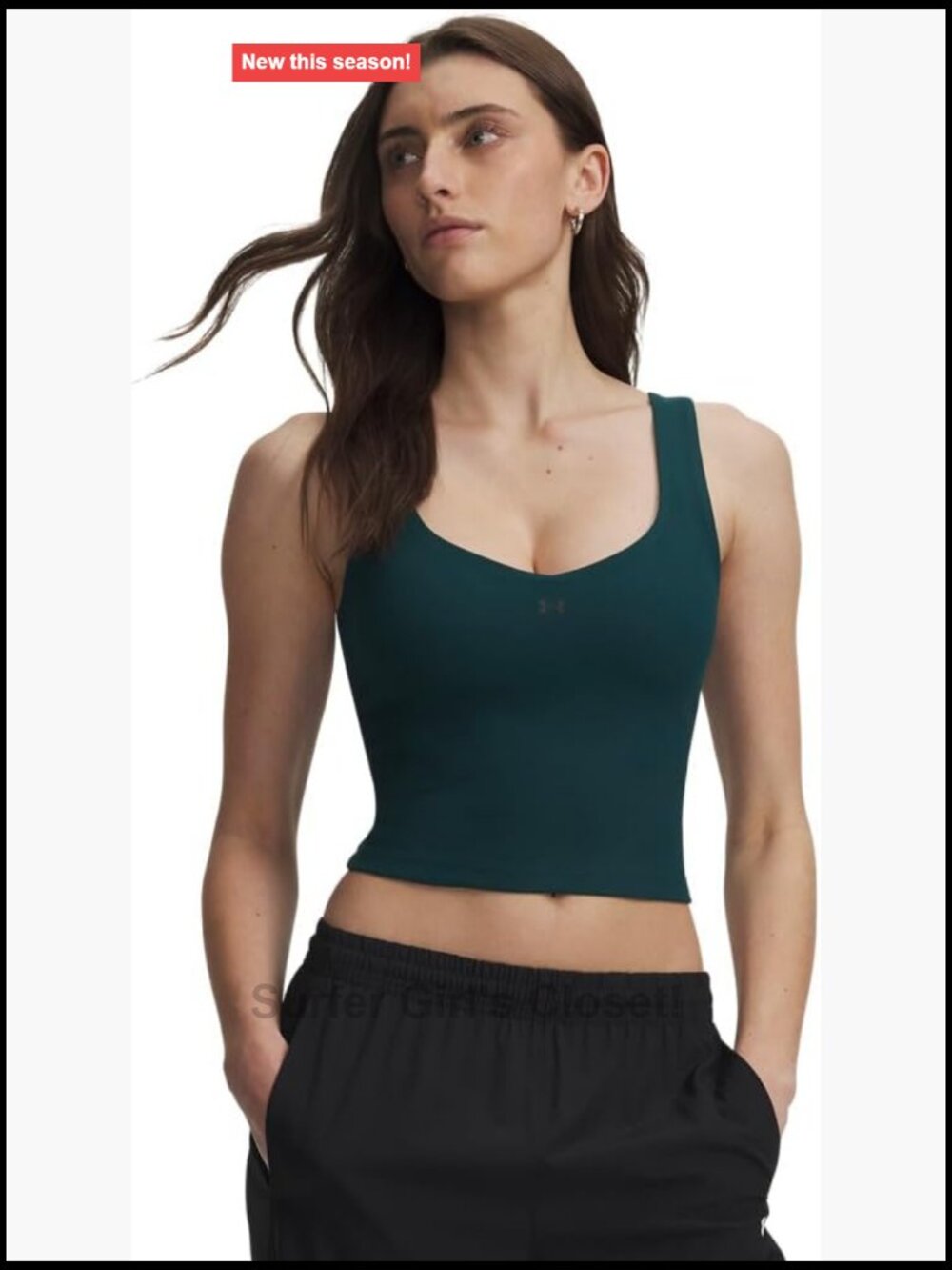 Women's Sleeveless Tank Top High Stretch V-Neck Pull On